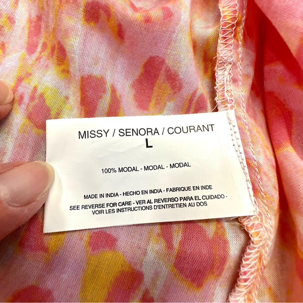 GLORIA VANDERBILT Giselle Watercolor Blouse-NWT - Picture 7 of 9